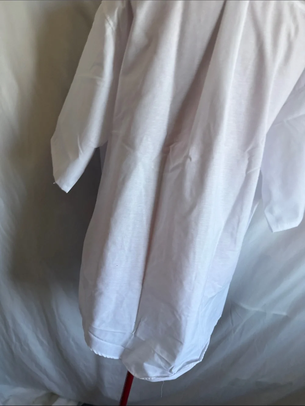 Men's Short-Sleeve Button-Down Shirt — White - Picture 3 of 5